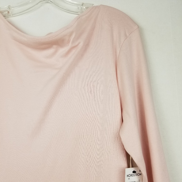 NEW Caslon Pink Boatneck Cotton Blend T-shirt 1X - Picture 7 of 9